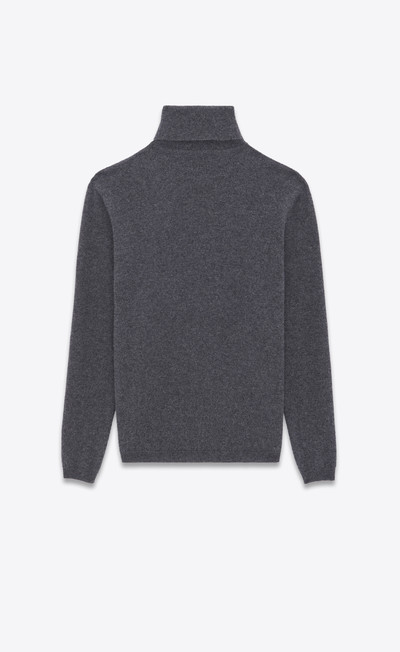 SAINT LAURENT turtleneck sweater in cashmere outlook