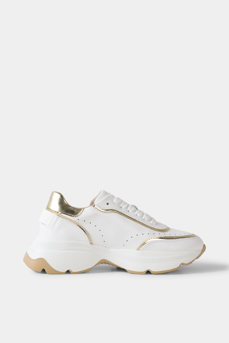 BOGNER Kobe sneaker in White/gold outlook
