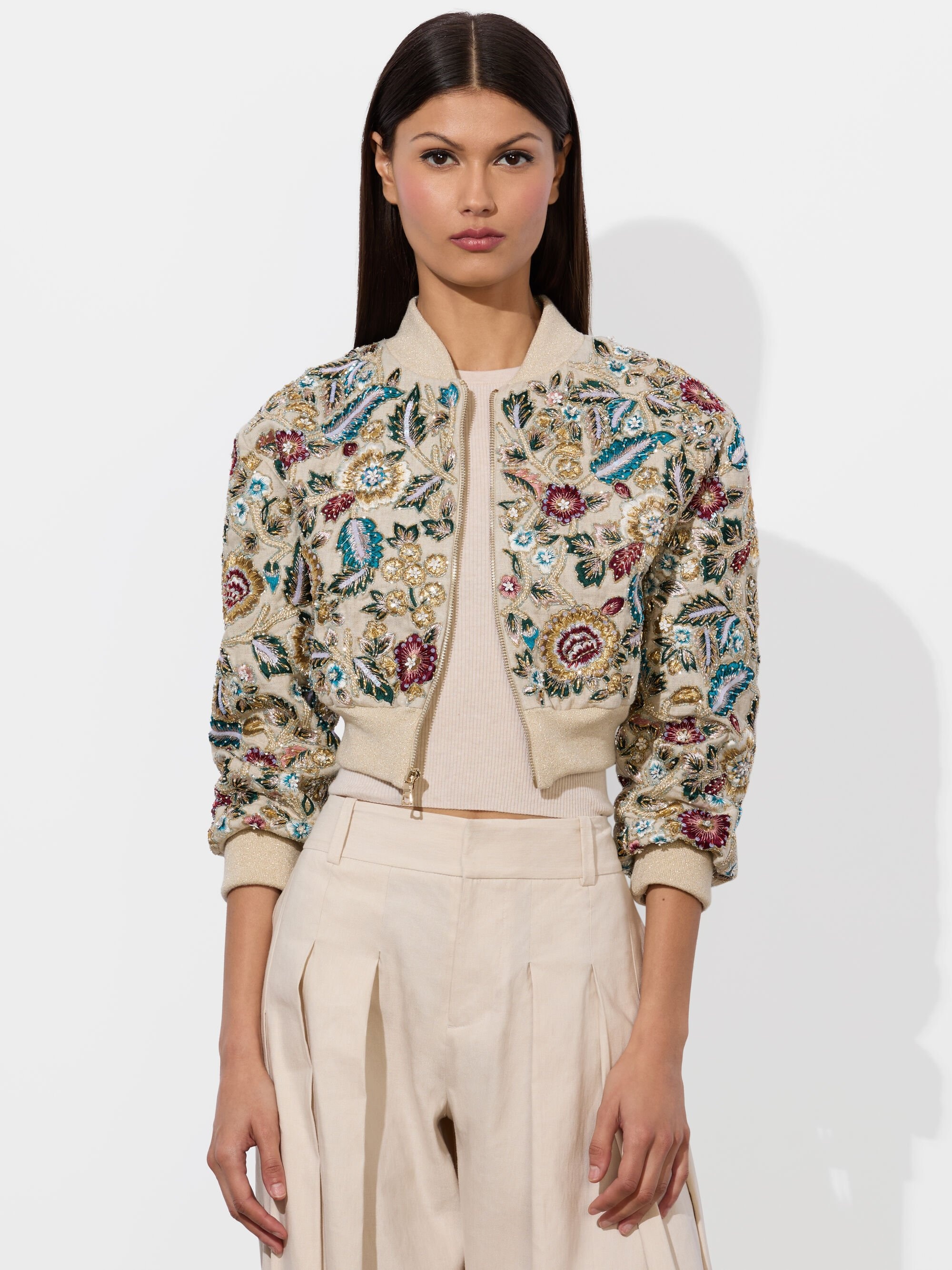 ODIE EMBELLISHED BOMBER - 2