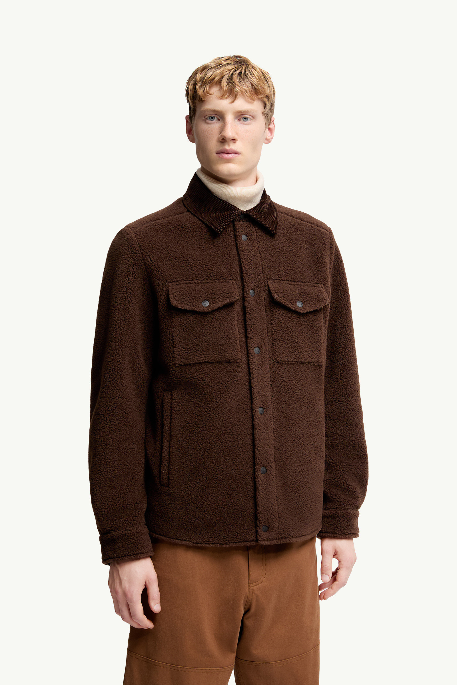 Teddy Corduroy-Trimmed Shirt Jacket - 3