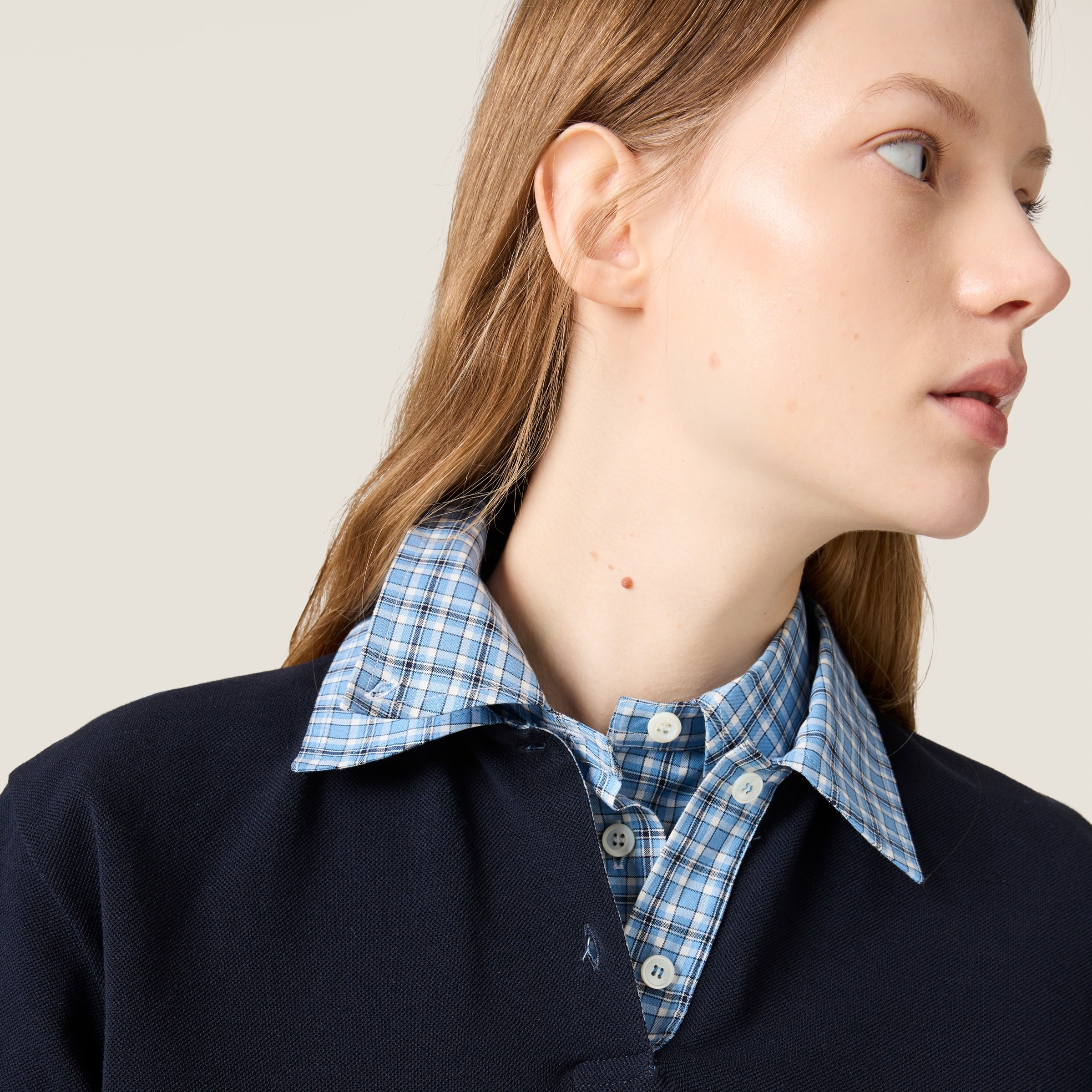 Checked poplin shirt - 5
