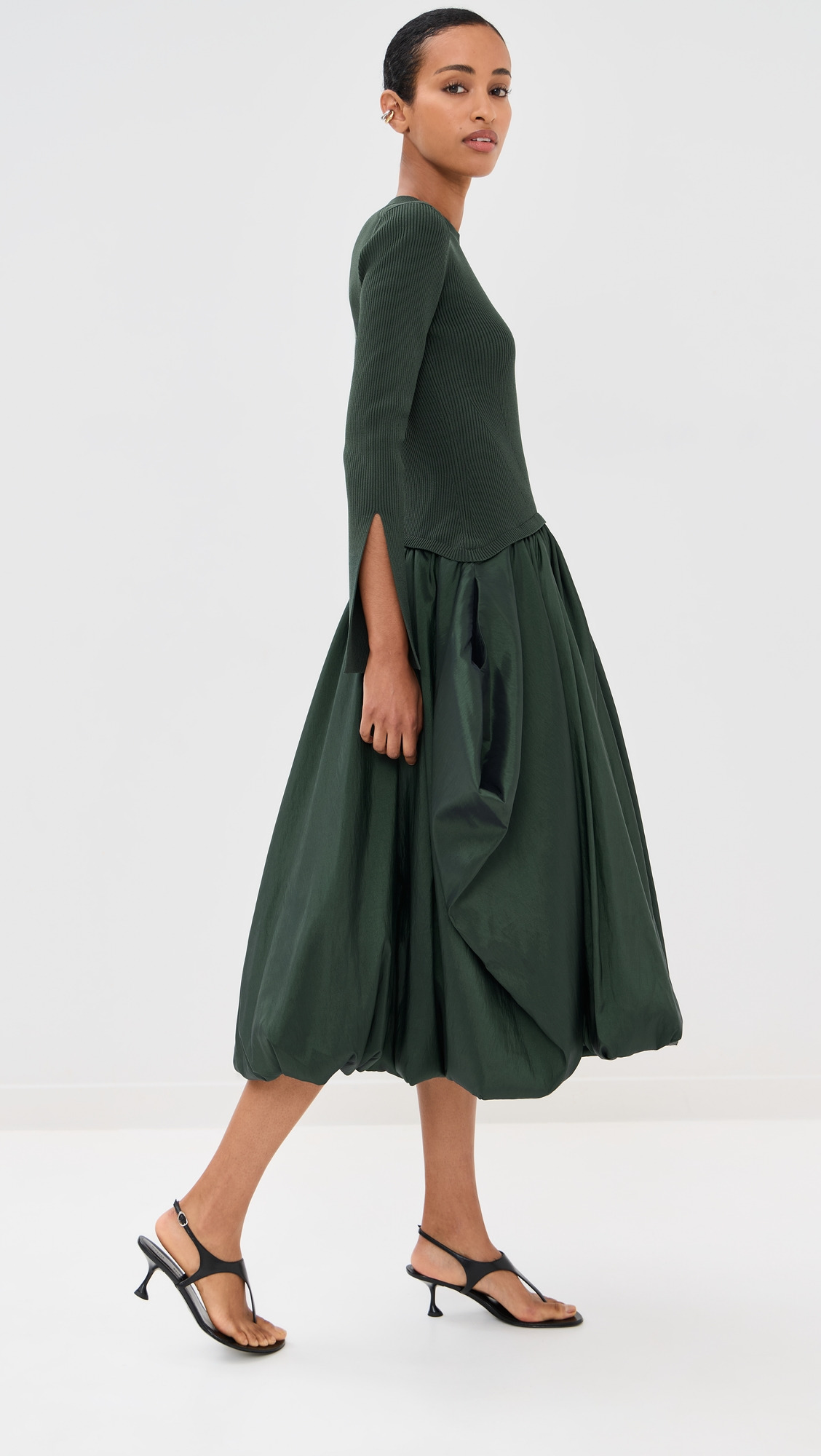 Kenlie Mock Neck Midi Dress - 3