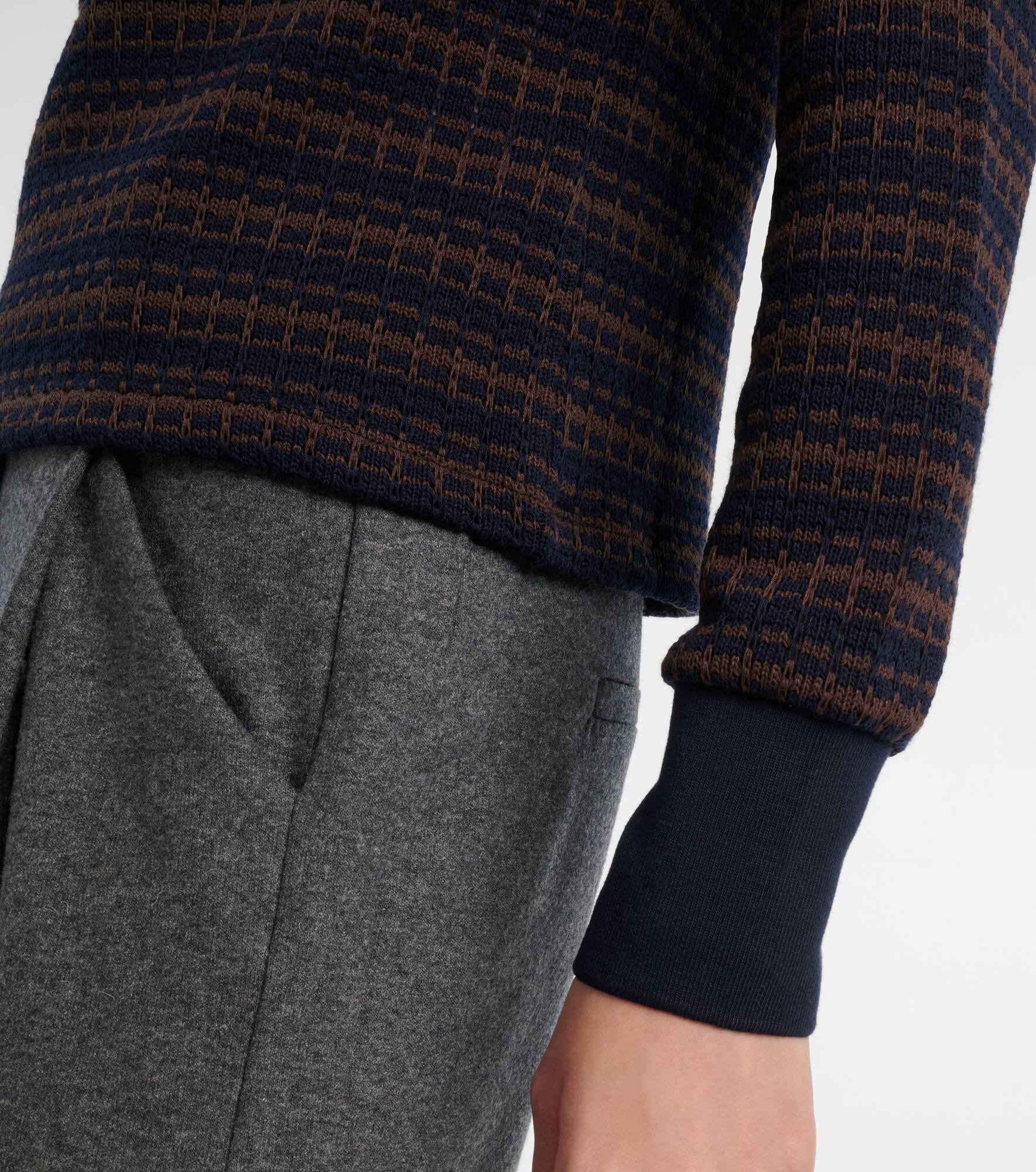 Kamal striped polo sweater - 5