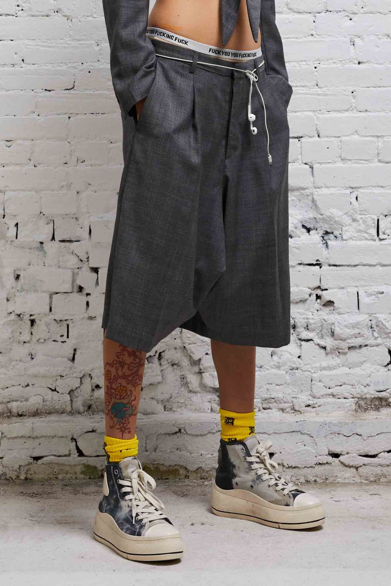 JUMBO TAILORED SHORT - DARK GLEN PLAID 1