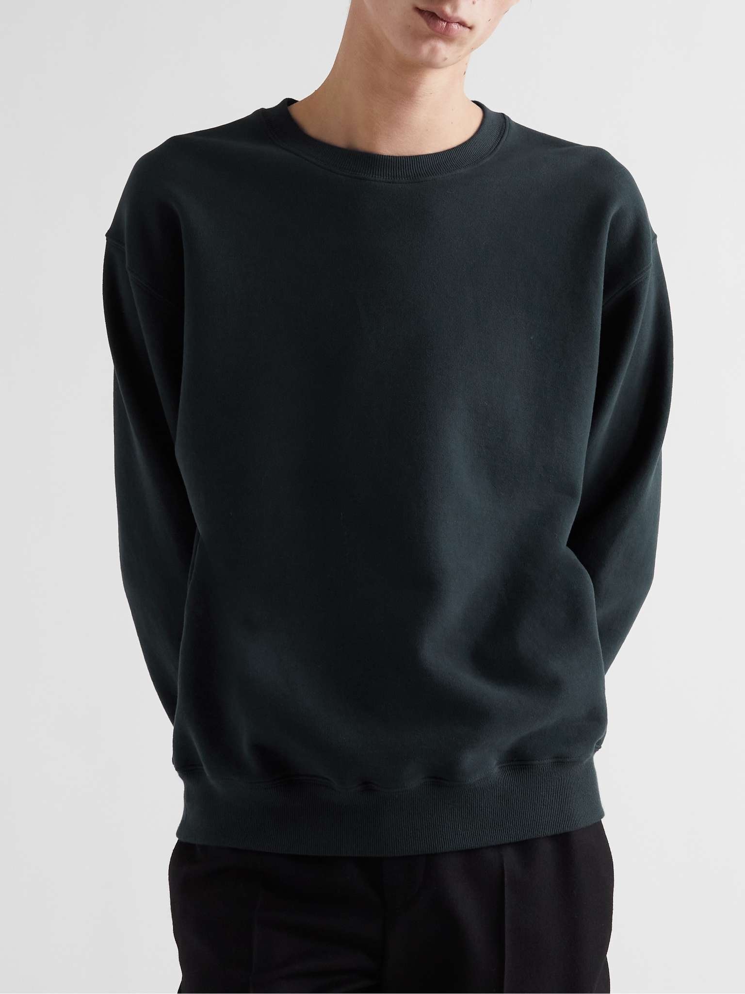 Logo-Embroidered Cotton-Jersey Sweatshirt - 4