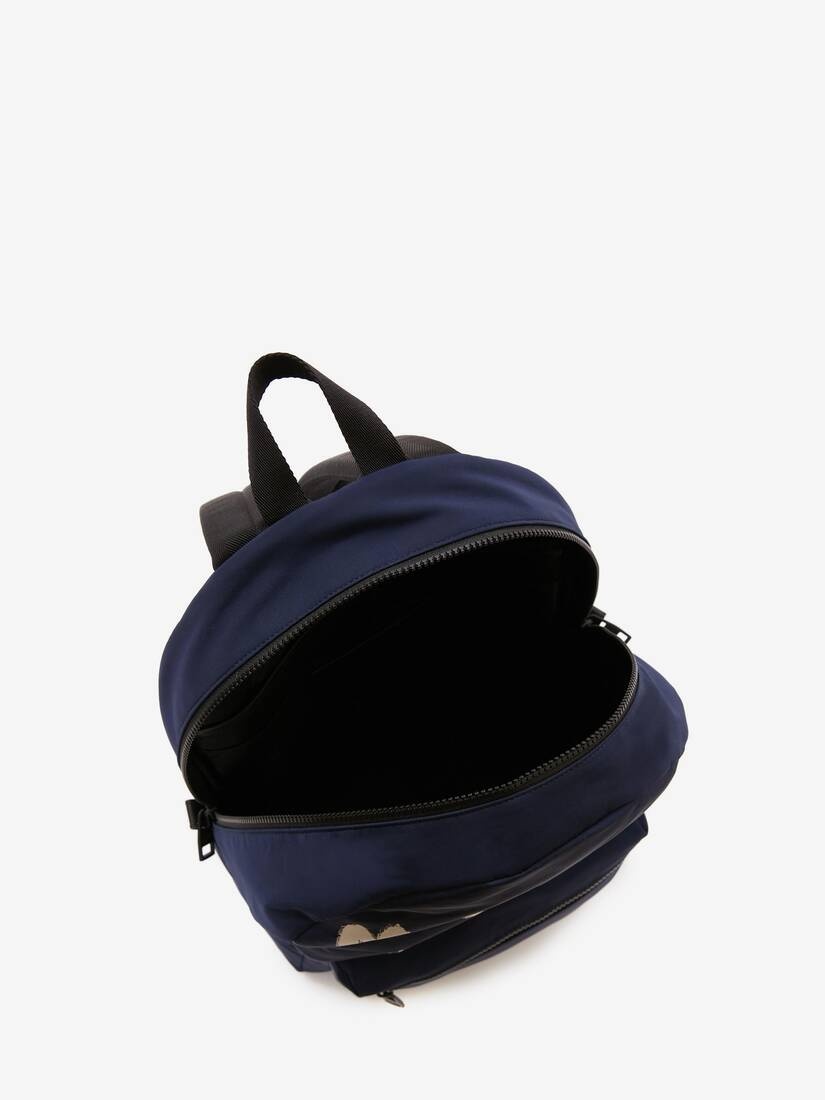 Mcqueen Graffiti Metropolitan Backpack in Navy - 4