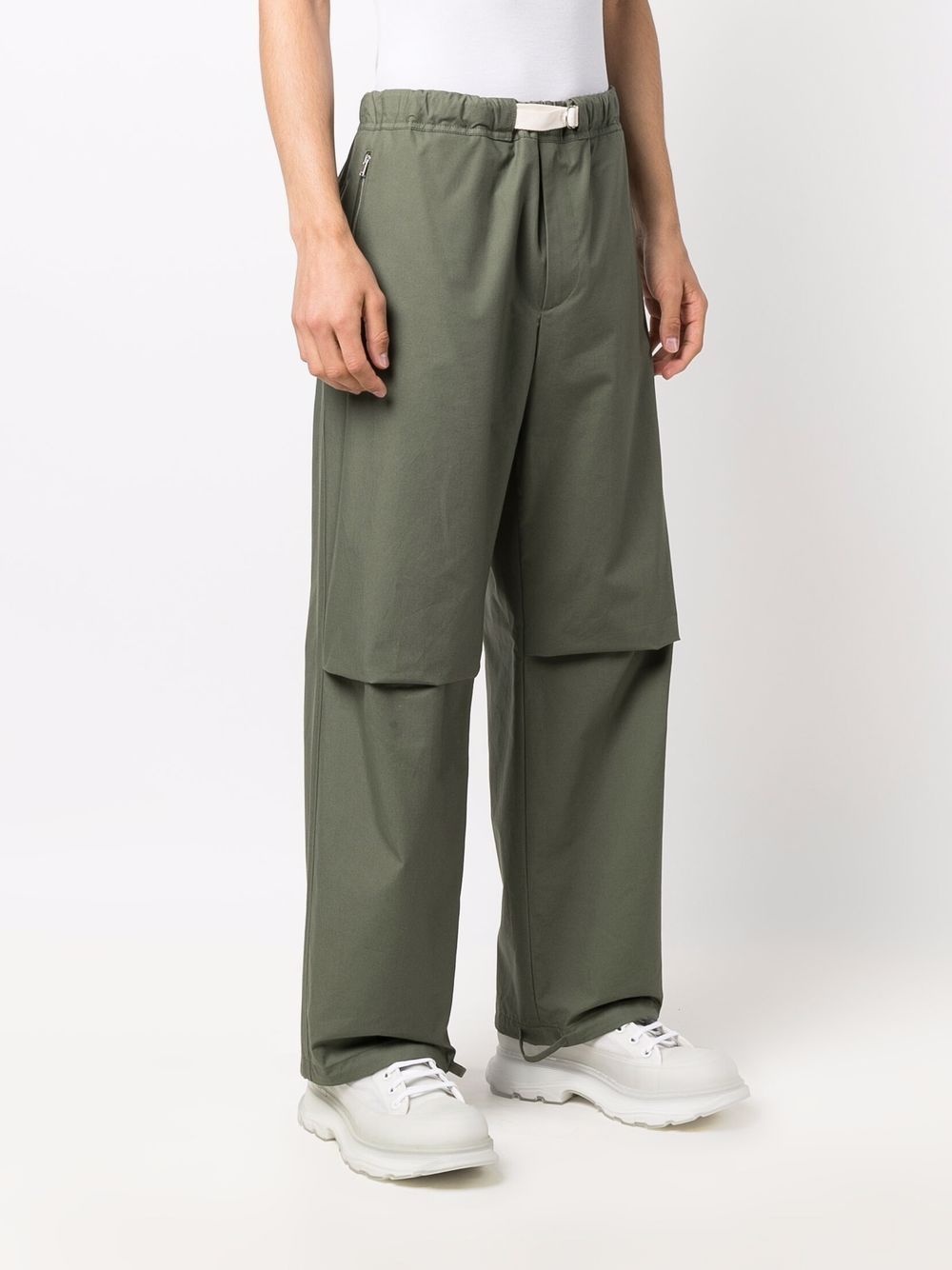 relaxed straight-leg trousers - 3