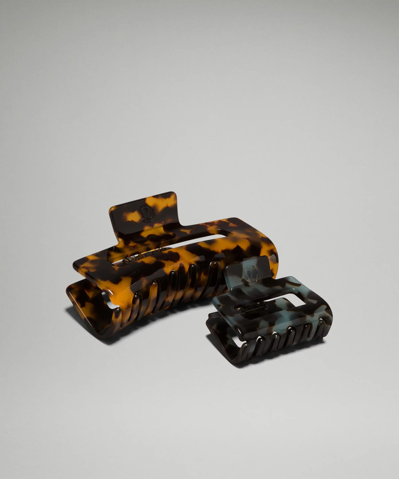 Extra Large + Medium Claw Hair Clips *2 Pack 3