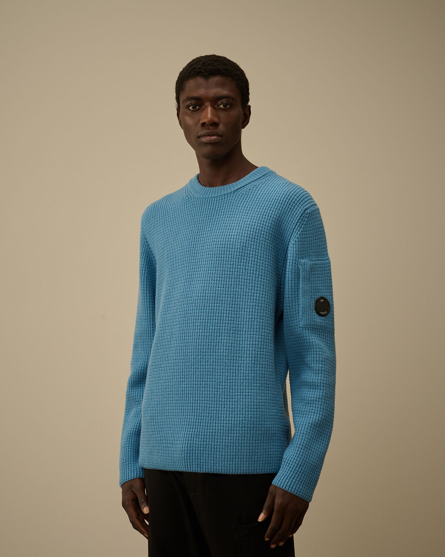 Lambswool GRS Crewneck Lens Sweater - 3