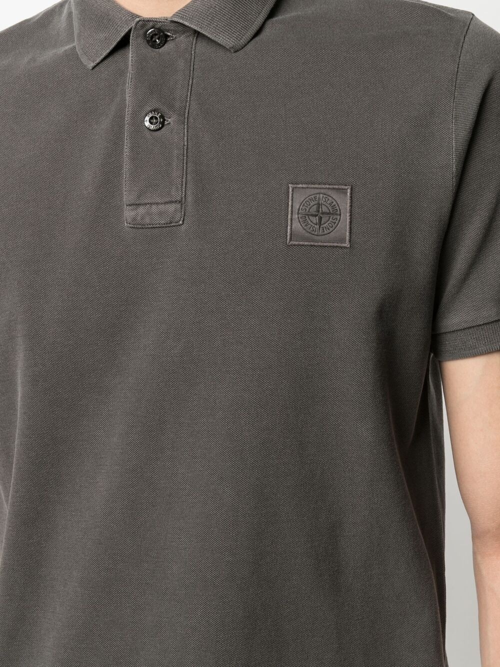 logo-patch polo shirt - 5