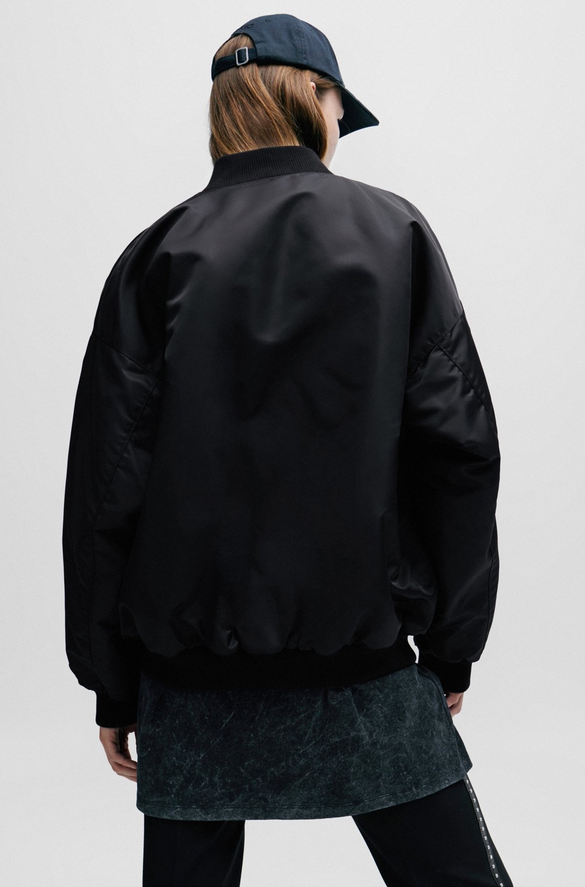 OVERSIZE-FIT BOMBER JACKET IN WATER-REPELLENT FABRIC - 4