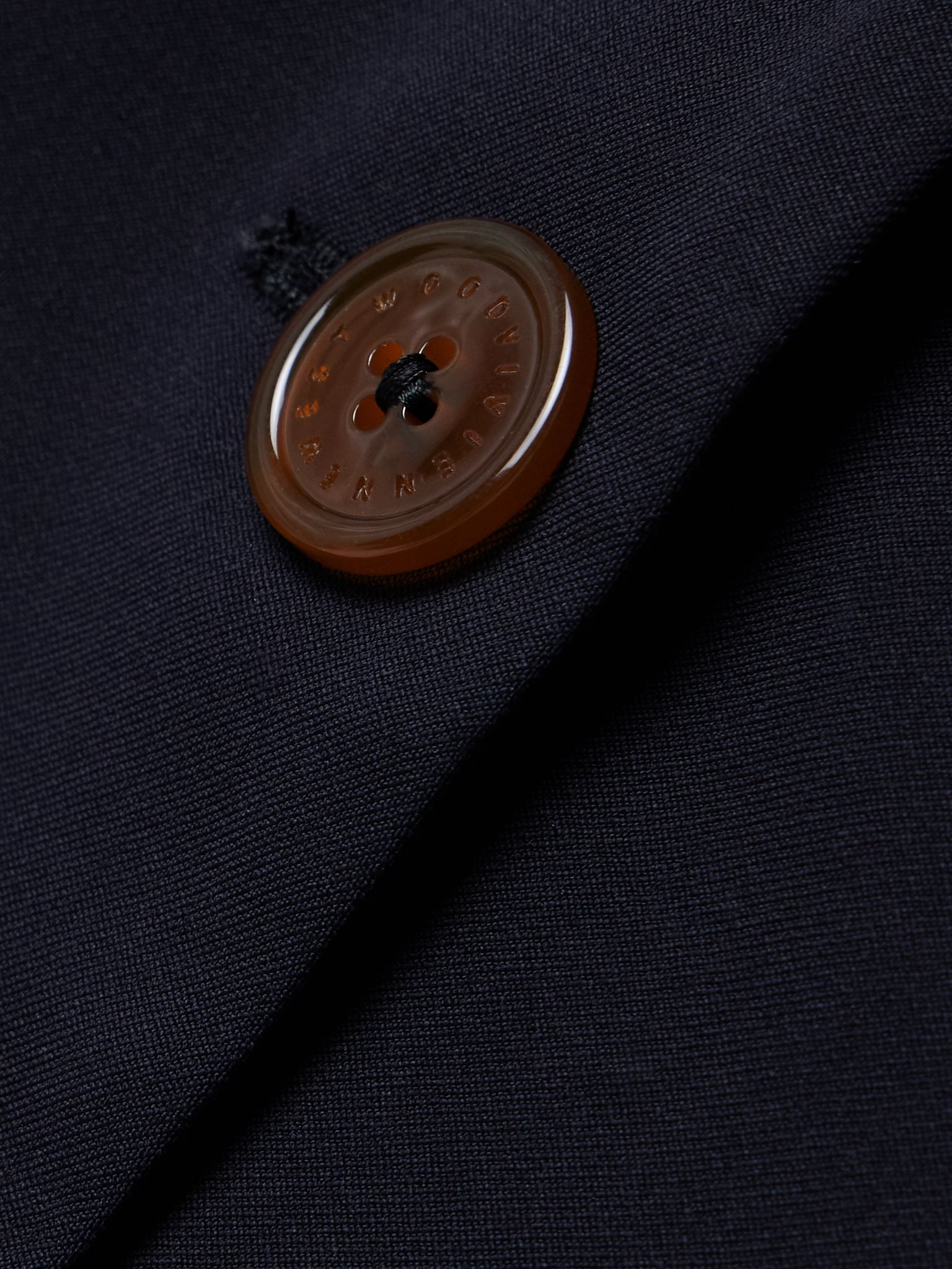 Gathered wool-twill peplum jacket Navy - 4