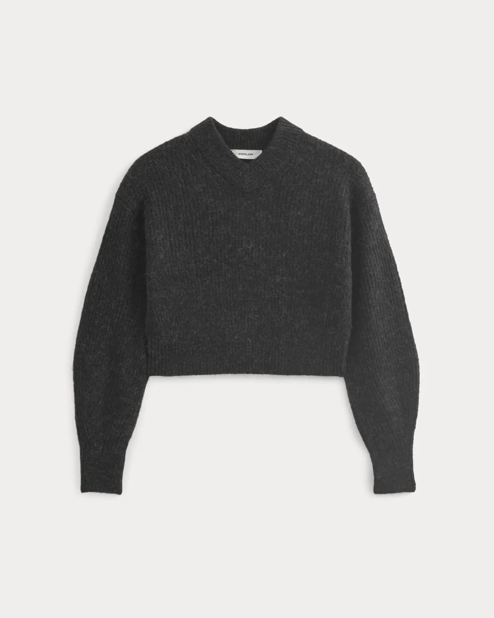CROPPED COCOON SWEATER IN ALPACA - 1