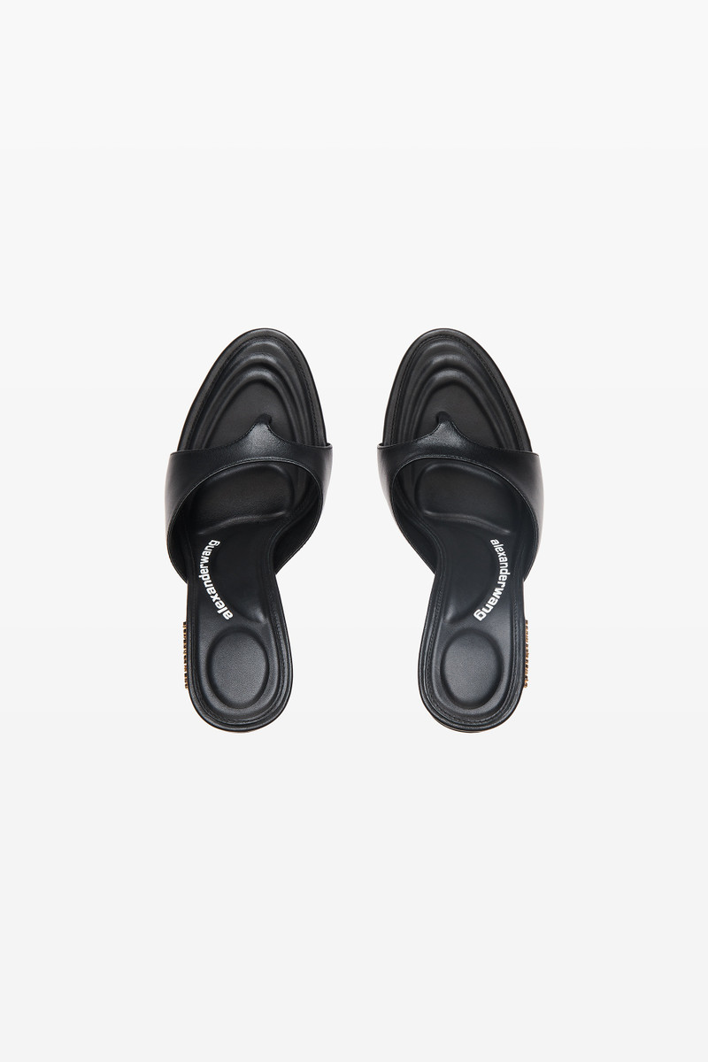 Lucienne 105mm Thong Mule in Smooth Leather 5