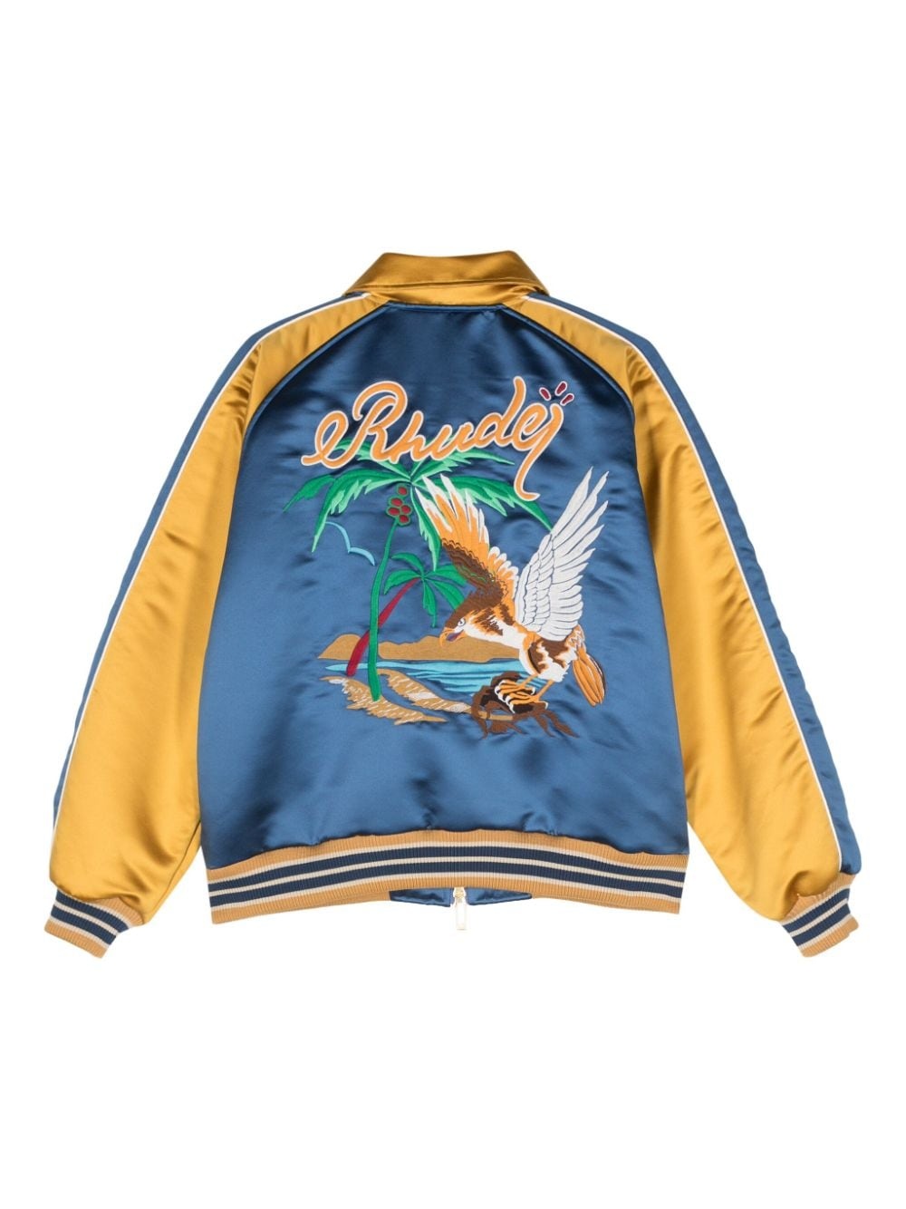 colour-block bomber jacket - 2
