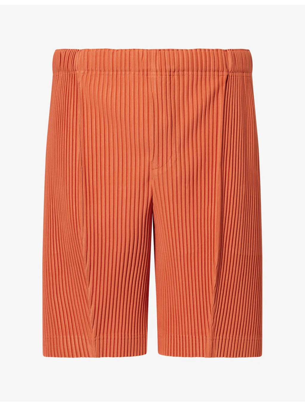 Drawstring-Waist Pleated Knitted Shorts - 1