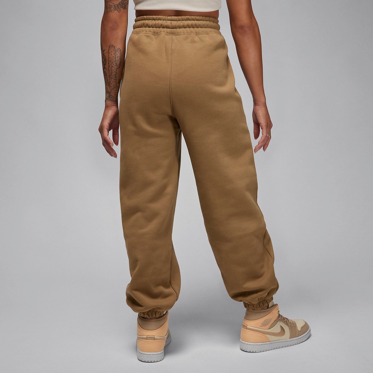 (WMNS) Air Jordan Flight Pants 'Brown Kelp' FB5114-395 - 4