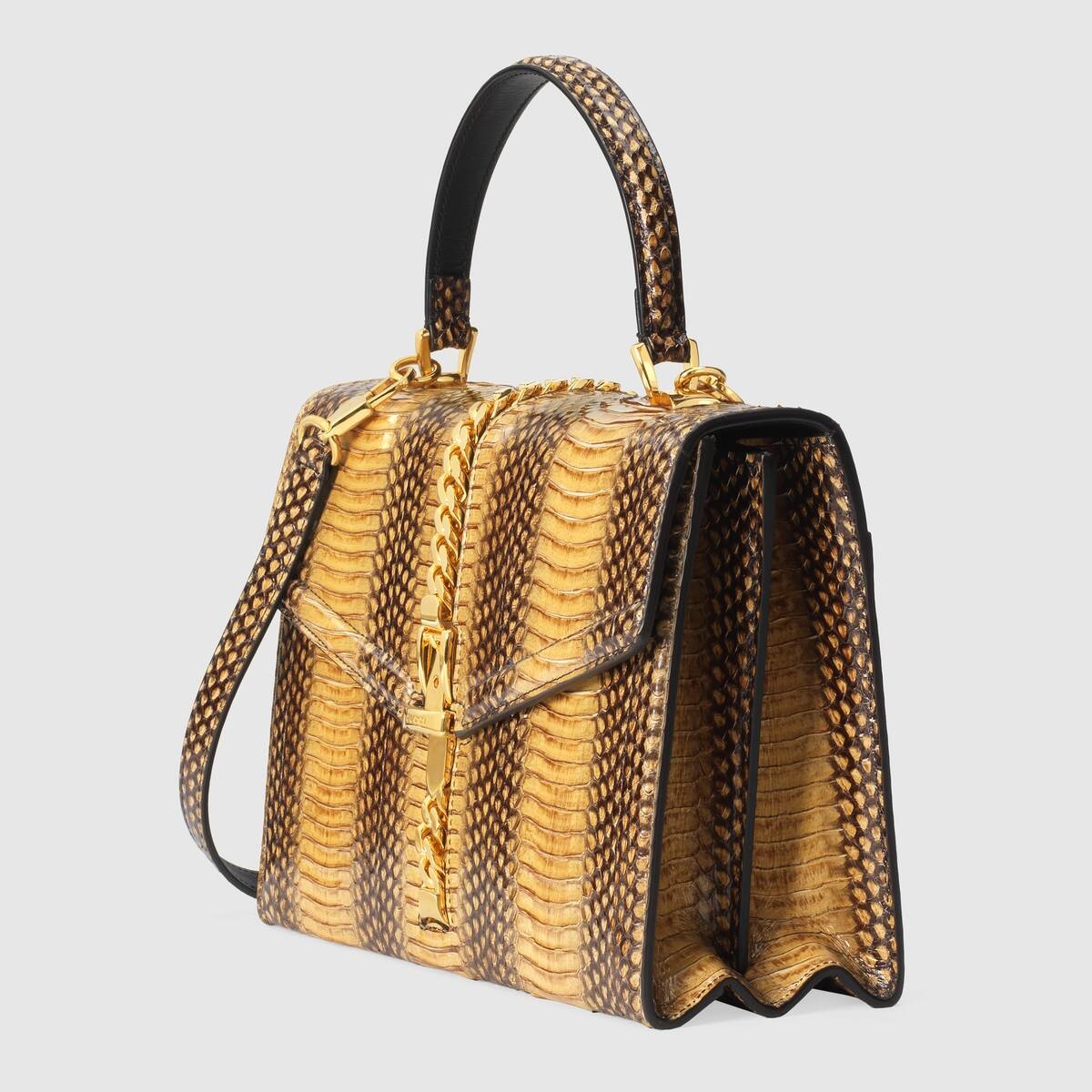 Sylvie 1969 snakeskin small top handle bag - 2