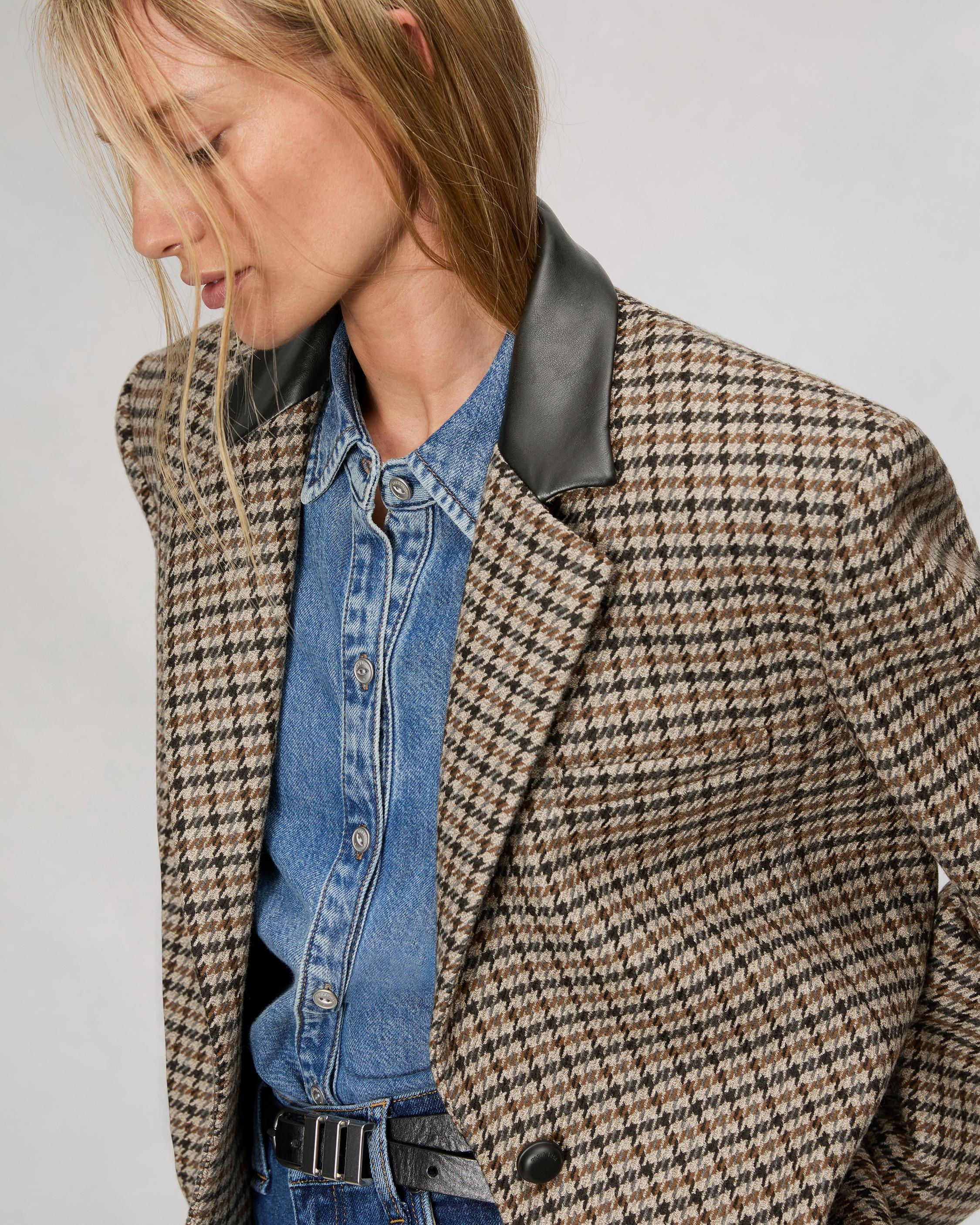Lainey Houndstooth Blazer - 6