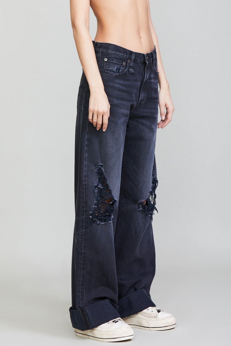 R13 LISA BAGGY JEAN - JAKE BLACK outlook
