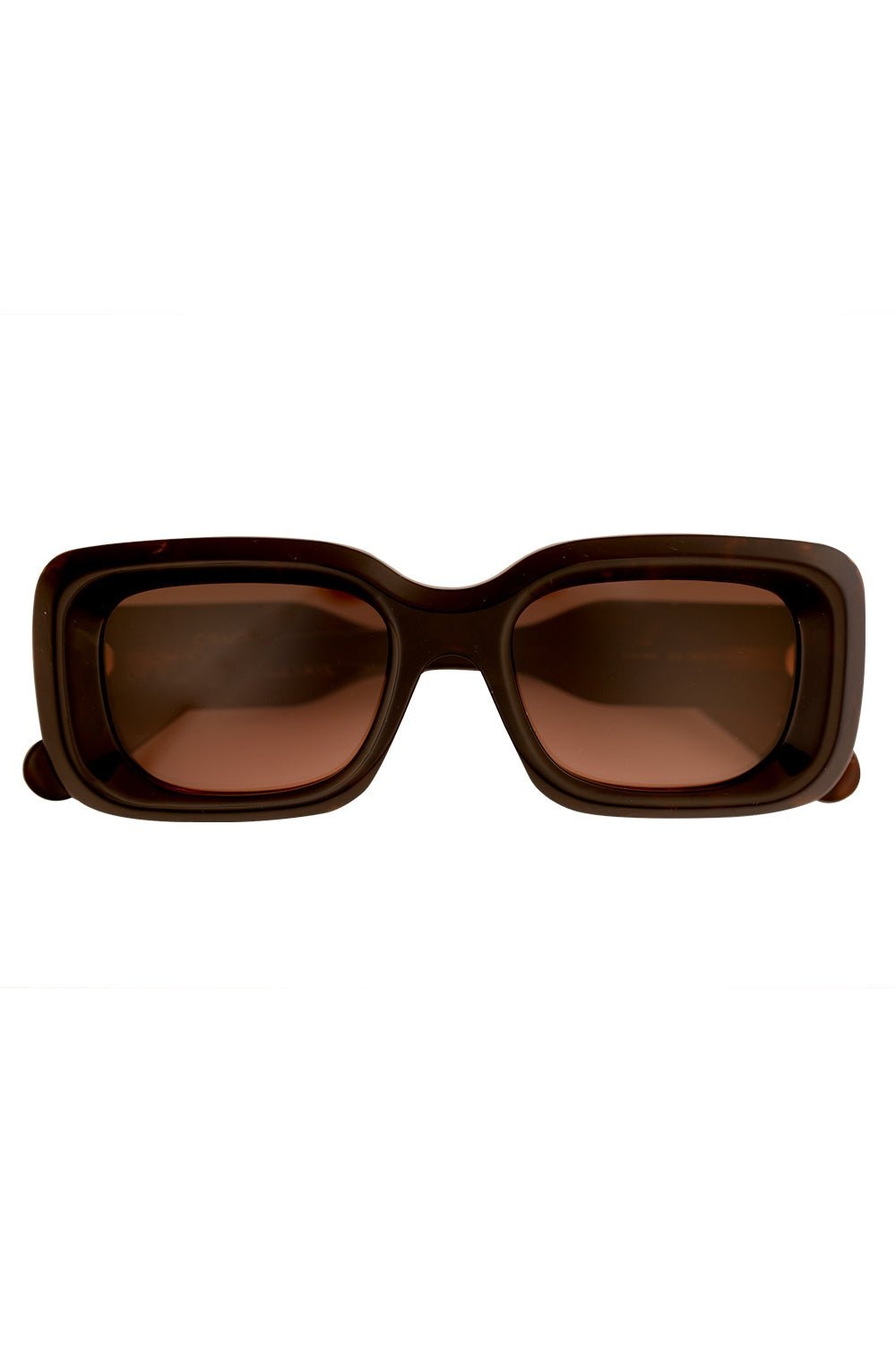 Retro Square Frame Sunglasses - 1