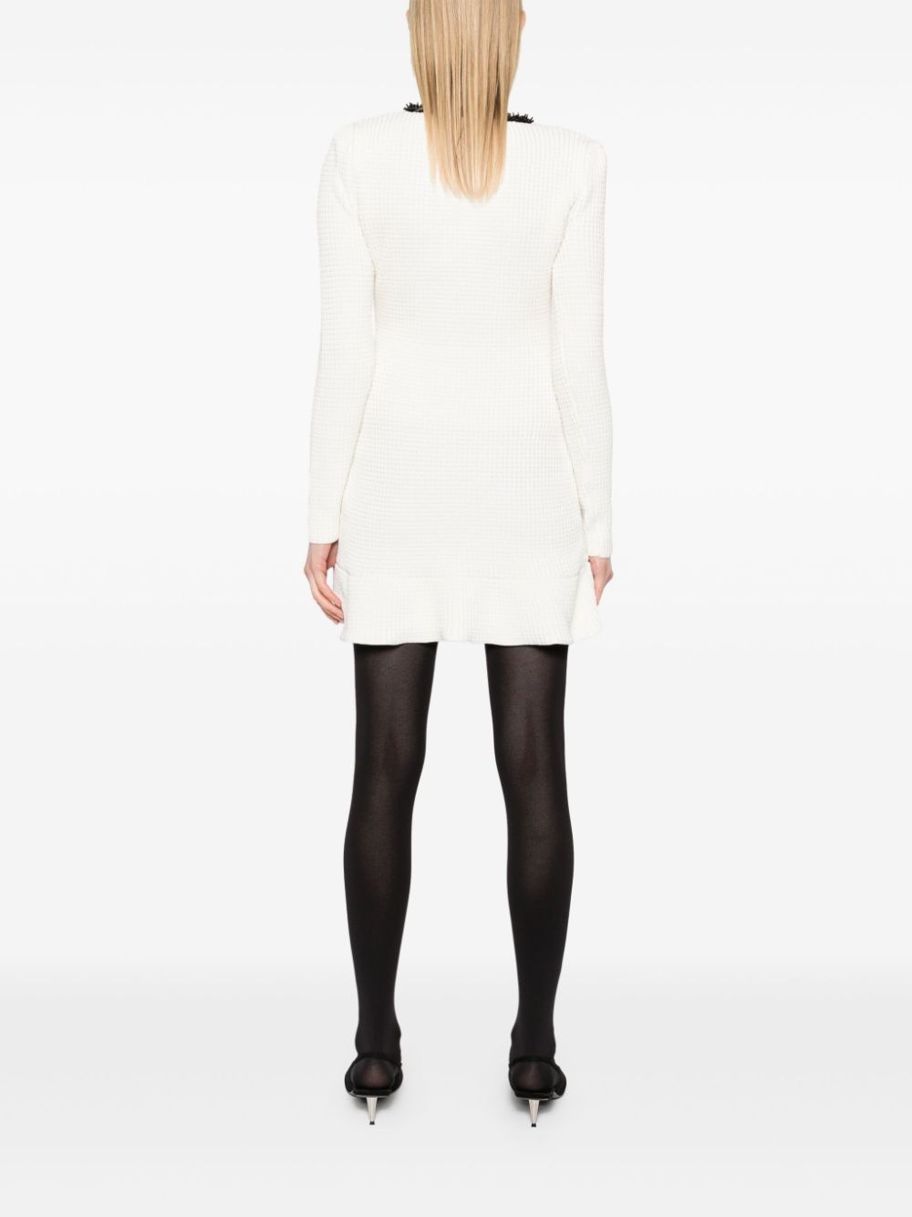knitted mini dress - 4