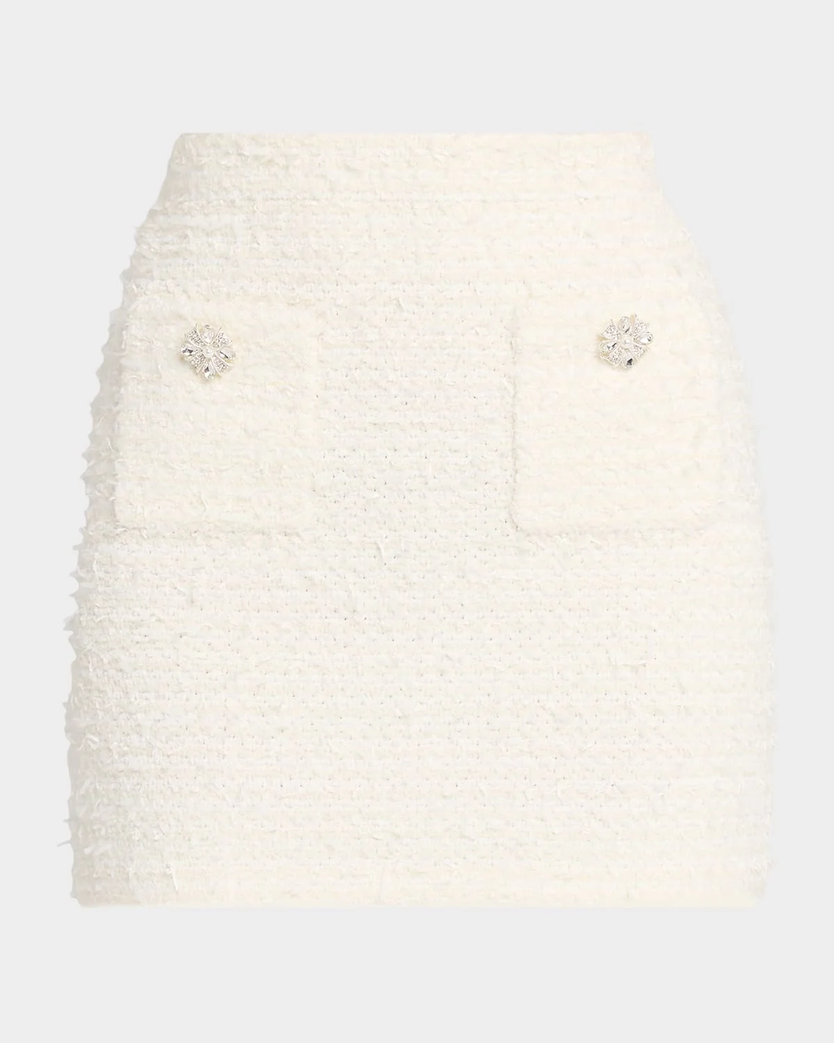 Embellished Boucle Mini Skirt - 1