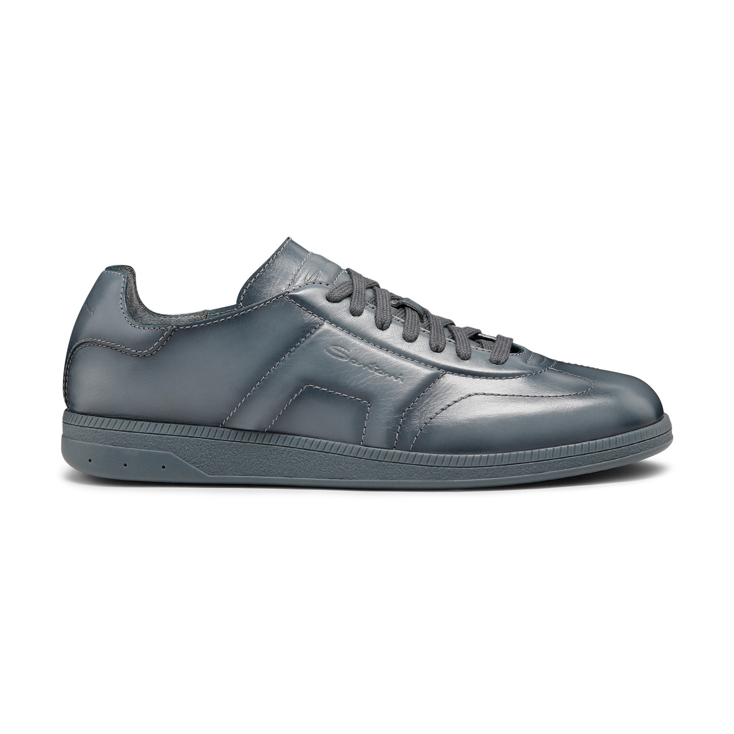 Men's blue leather DBS Oly sneaker - 1