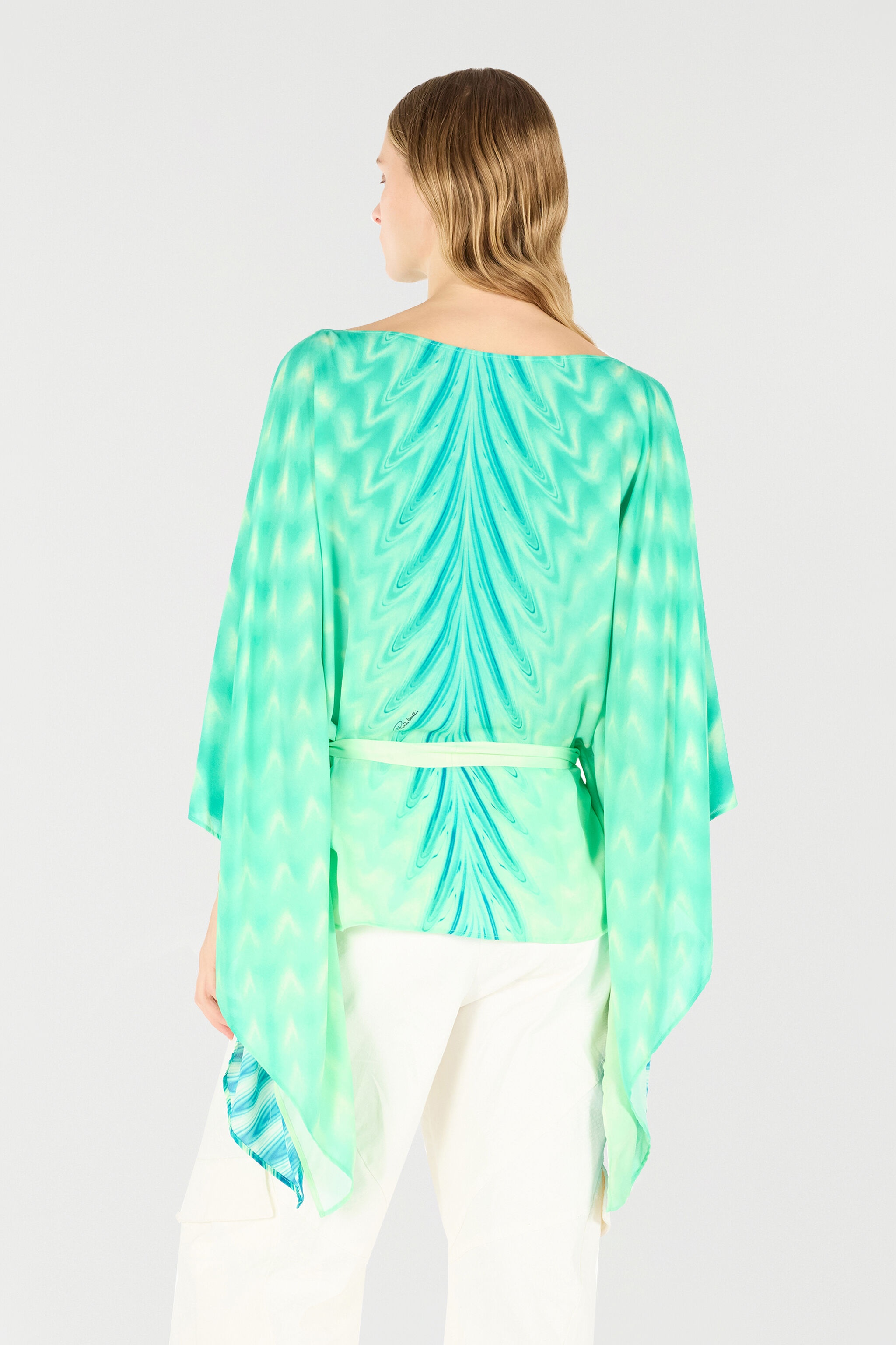 Caftan With Belt And All-Over Print - 4