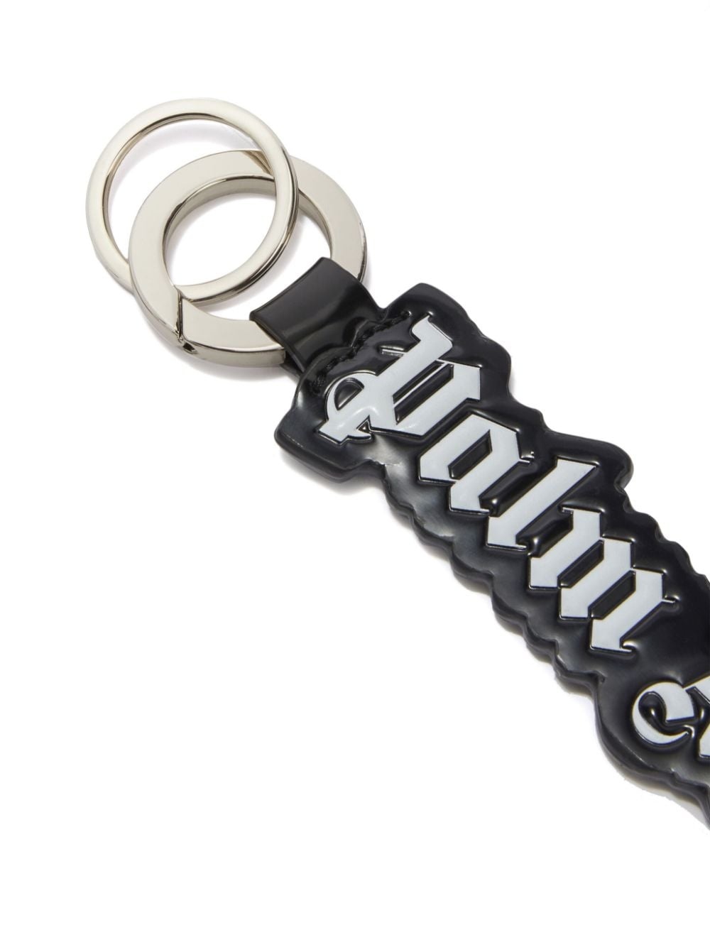 logo-embossed key ring - 2