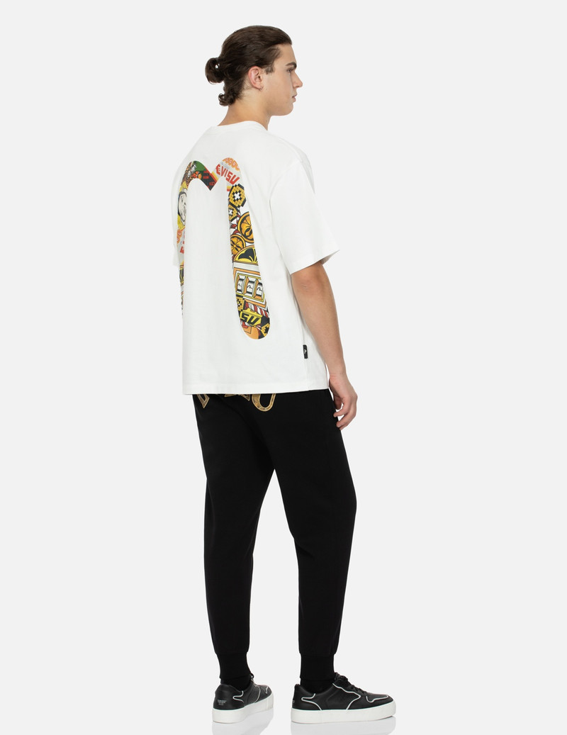 LUCKY SLOT MACHINE DAICOCK PRINT RELAX FIT T-SHIRT 3