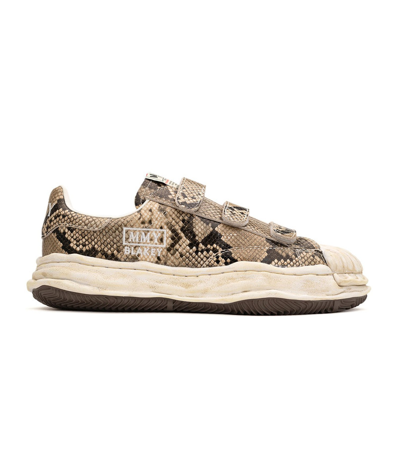Maison MIHARAYASUHIRO "BLAKEY" OG Sole Python Printed Leather Low-top Sneaker outlook