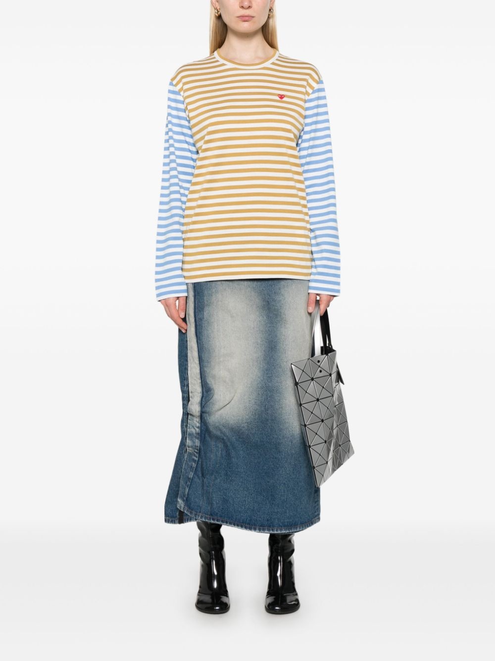 striped long-sleeve T-shirt - 3