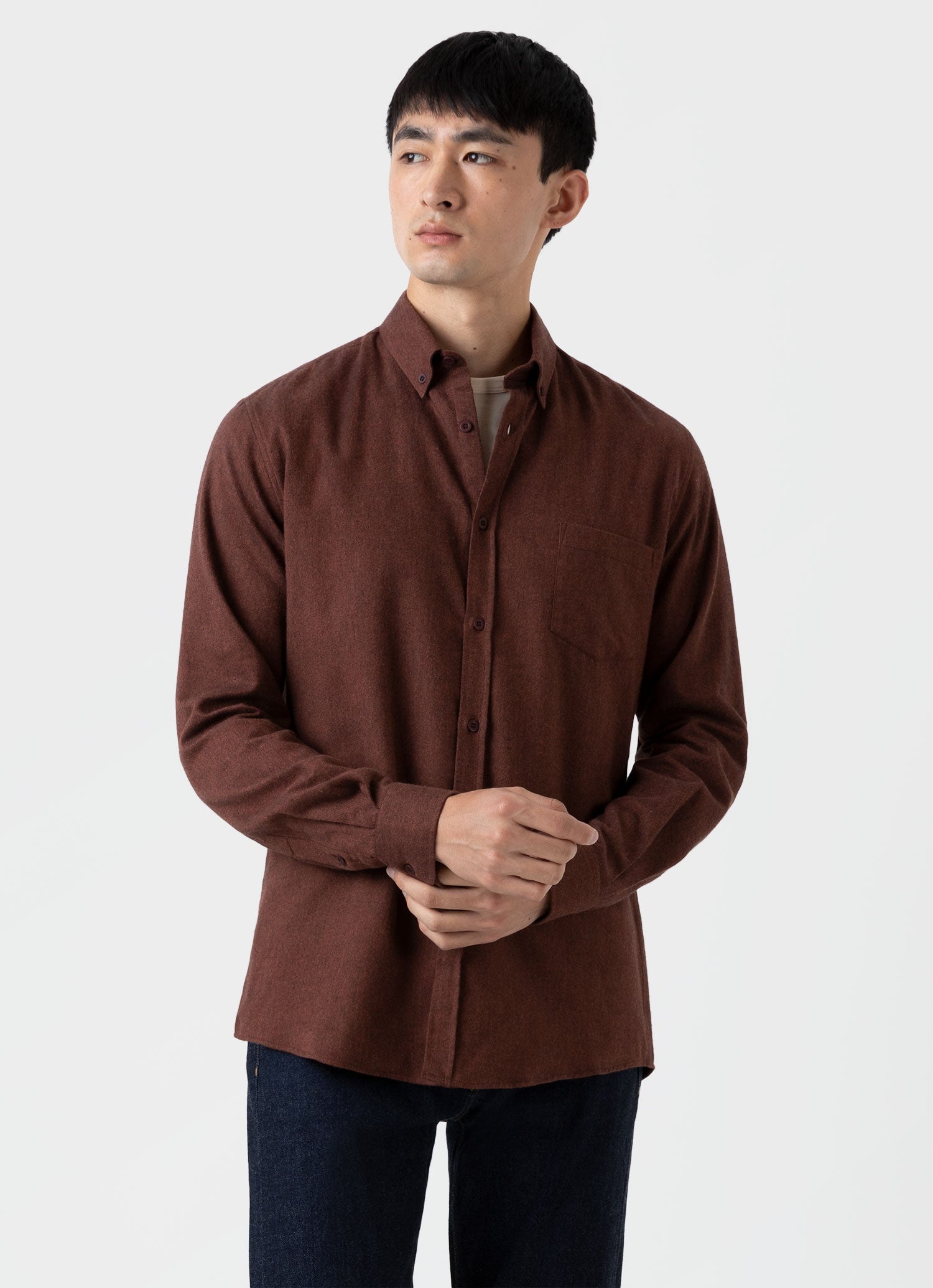 Brushed Cotton Flannel Shirt - 2
