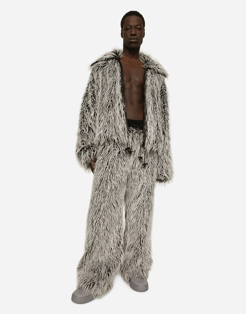 Faux fur jogging pants 6
