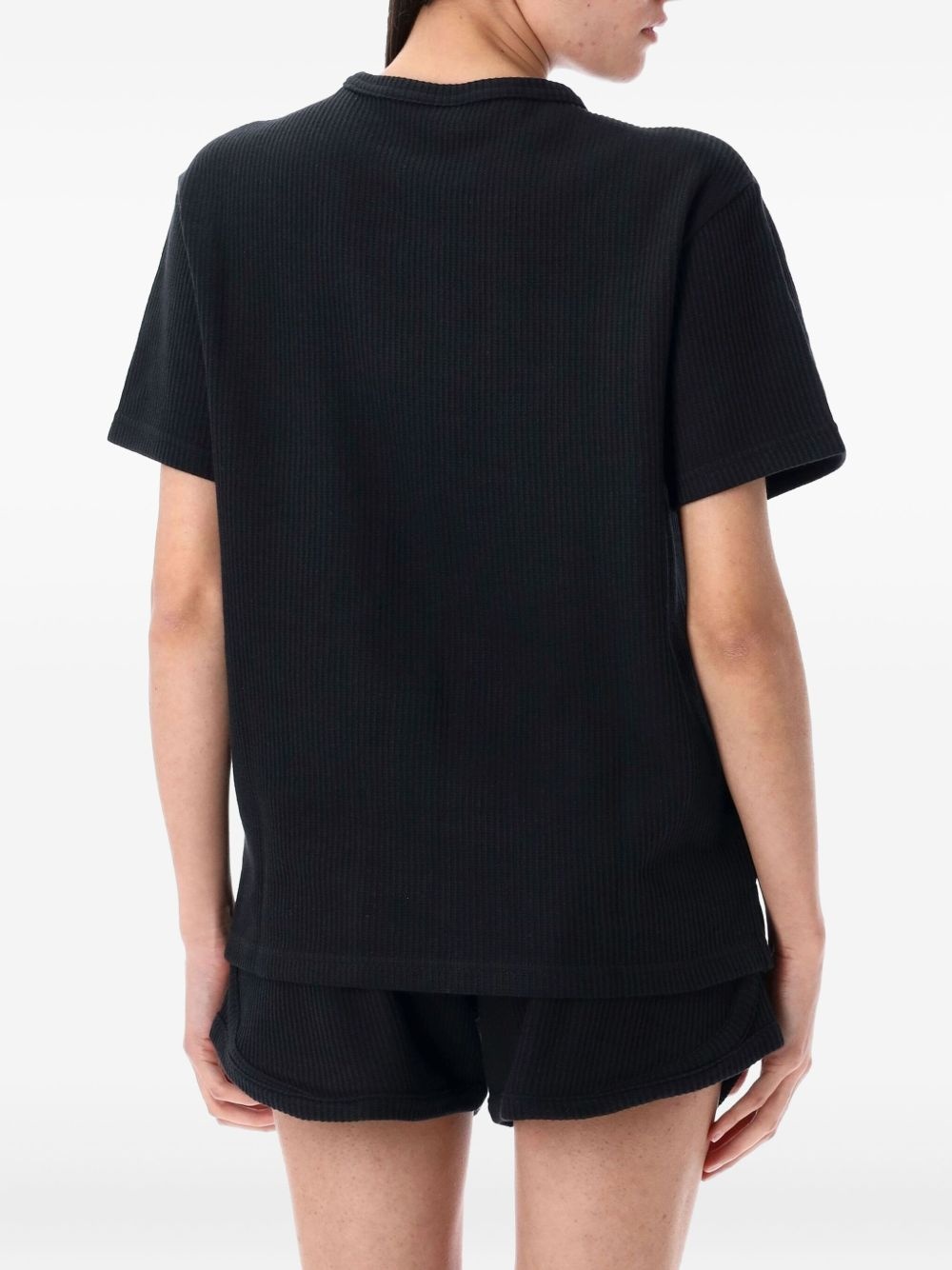 ribbed short-sleeve top - 2