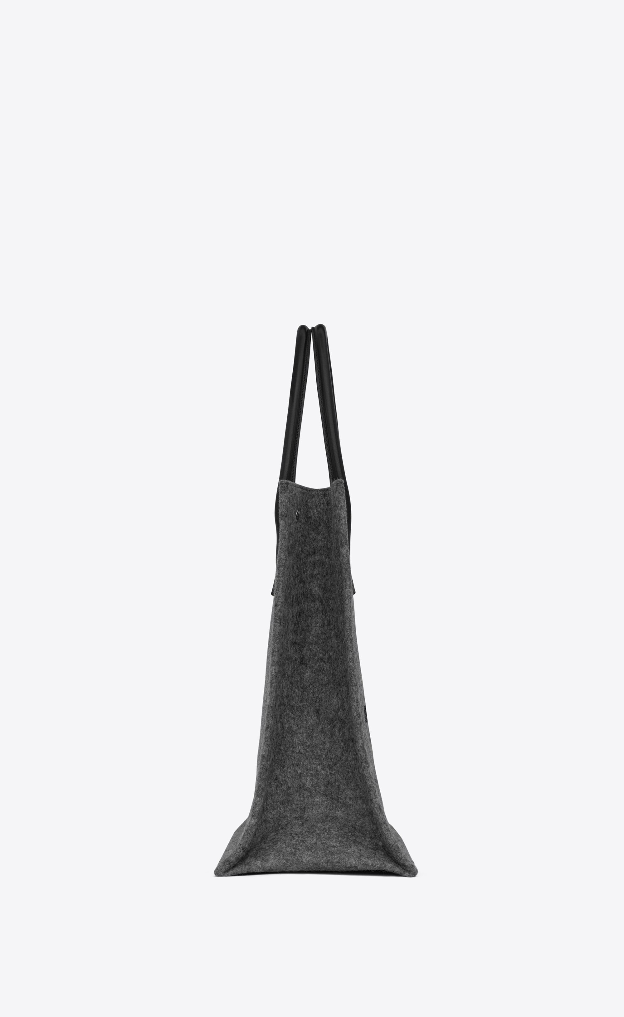 rive gauche tote bag in felt and leather - 3