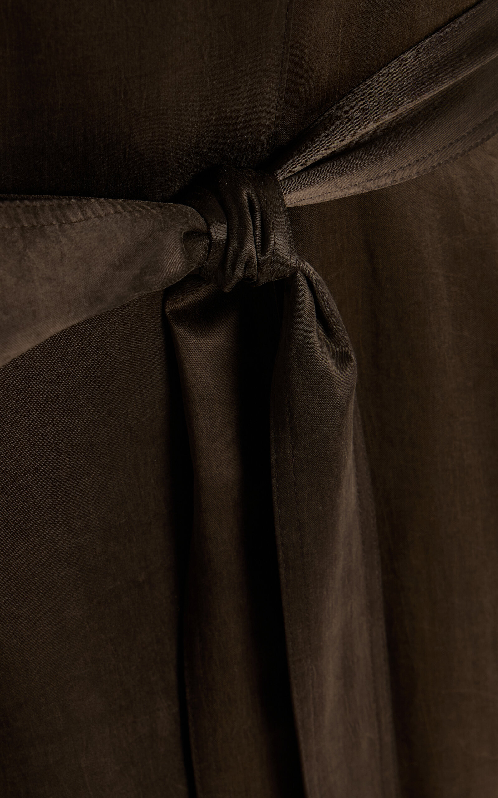 Ryo Cupro Trench Coat brown - 5