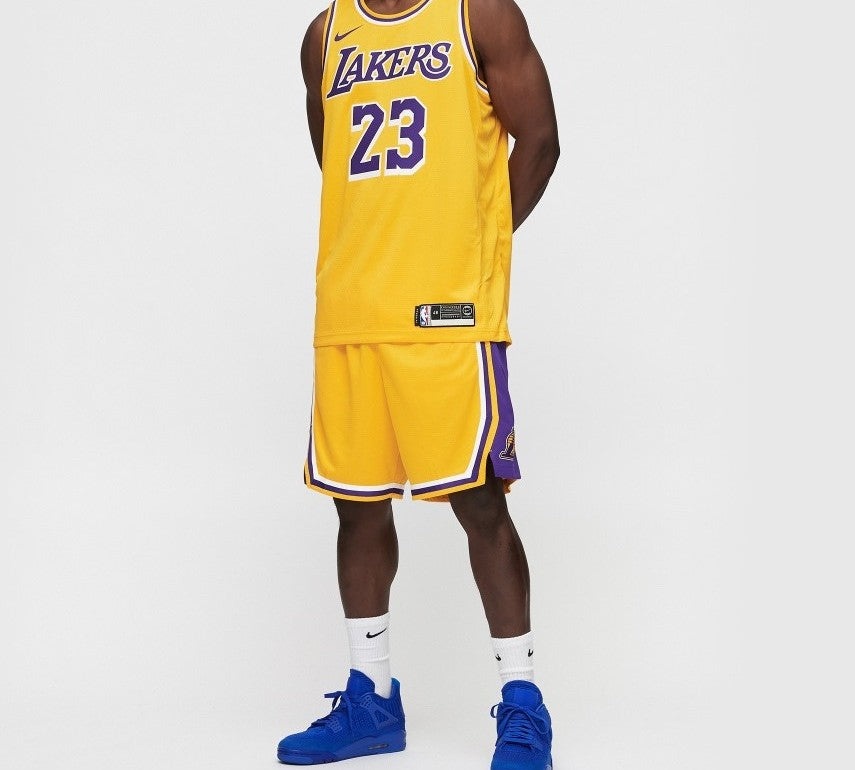 Nike LeBron James Icon Edition Swingman Los Angeles Lakers Yellow AA7099-741 - 3