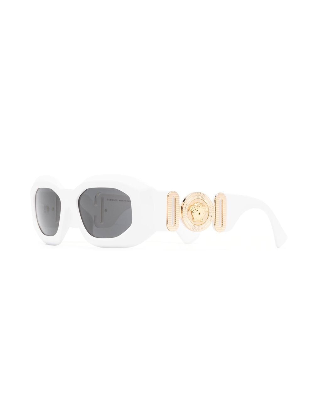 Medusa-plaque detail sunglasses - 2