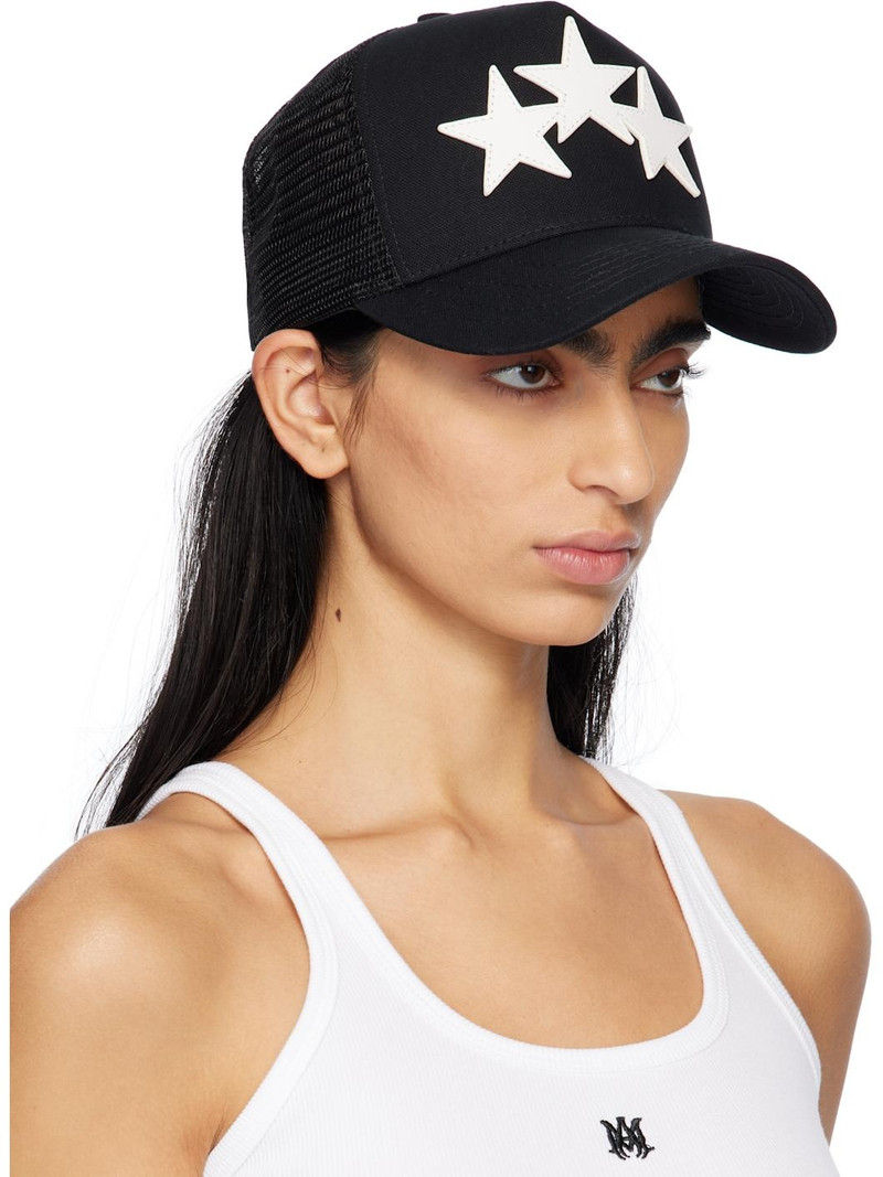 AMIRI Black & White 3 Star Trucker Cap outlook