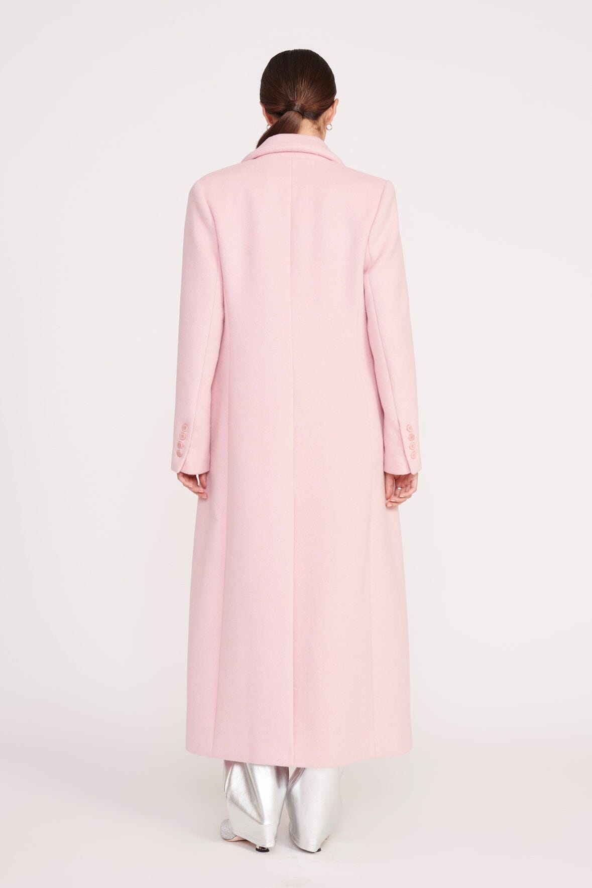 STAUD SANZA COAT PINK SORBET - 4