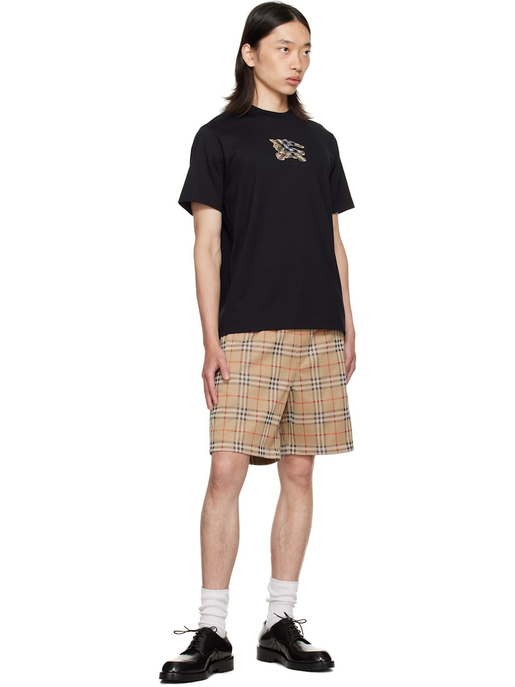 Black EKD Check Cotton T-shirt - 4