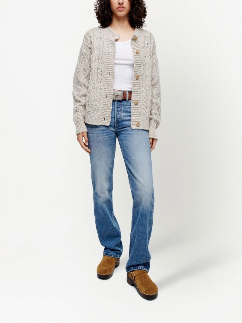 high-rise straight-leg jeans - 2