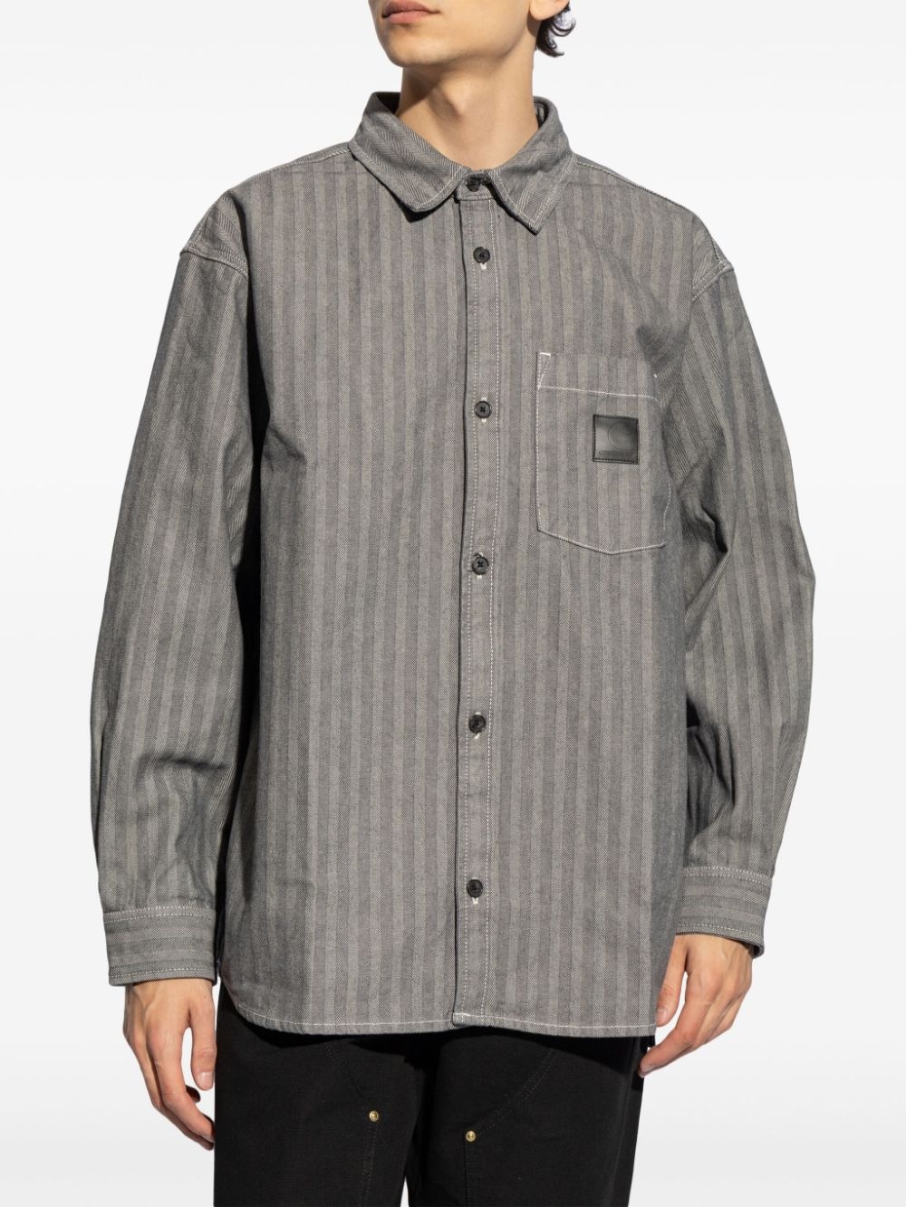 Menard denim shirt jacket - 3