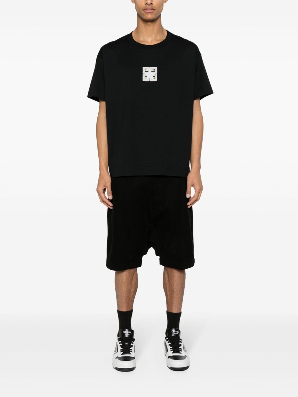 4G-motif cotton T-shirt - 2