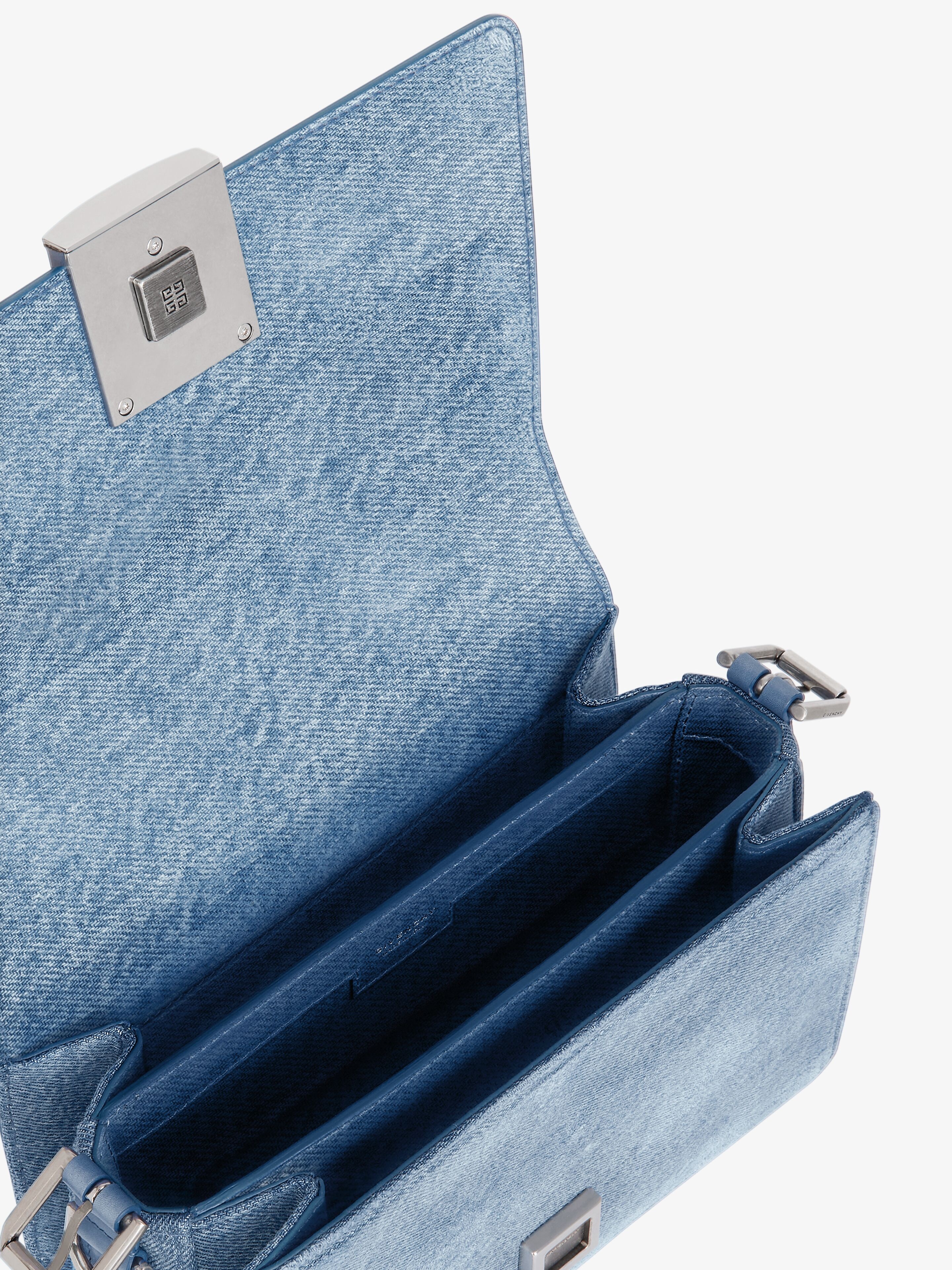 MEDIUM 4G CROSSBODY BAG IN DENIM - 6