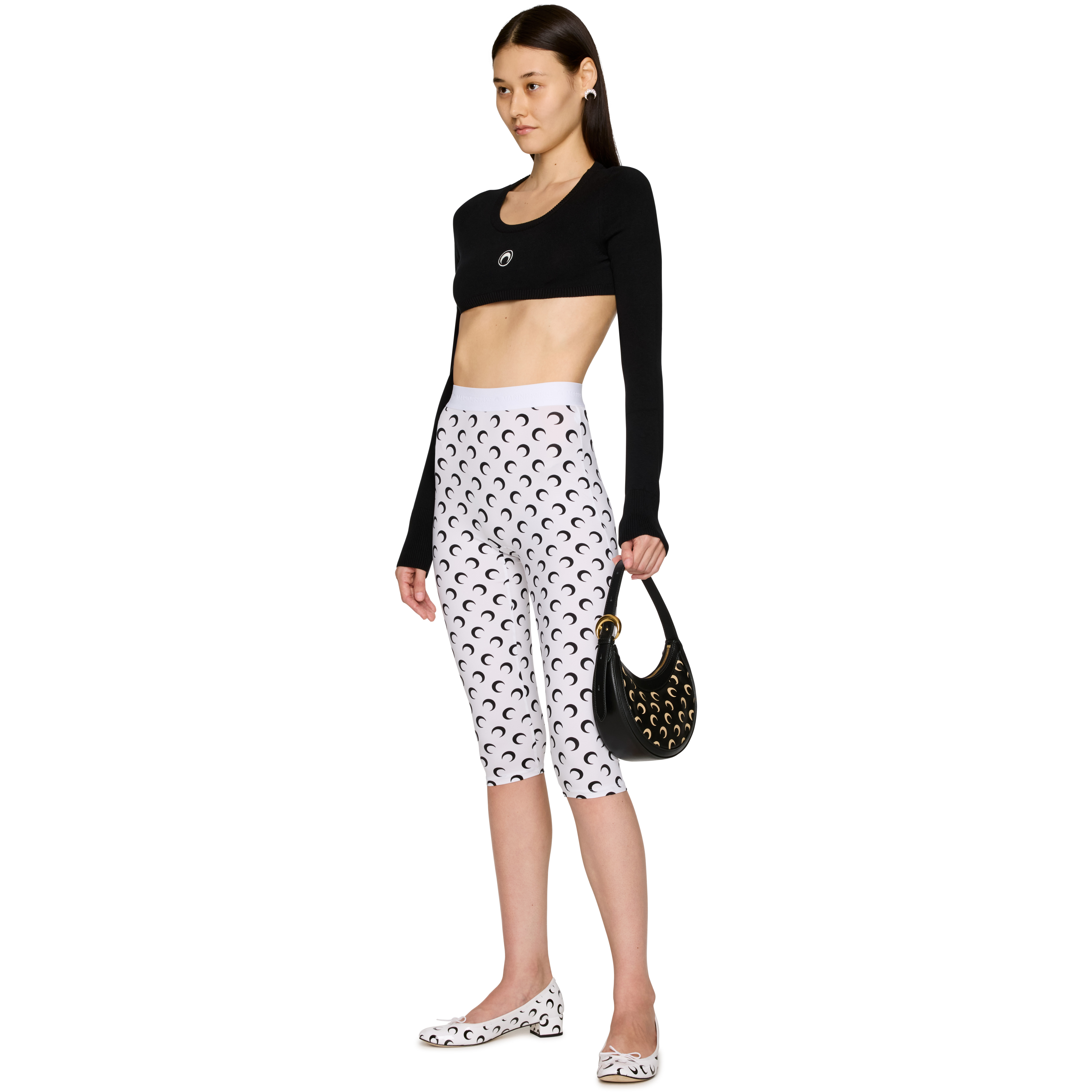 Recycled Moon Jersey Capri Leggings - 4
