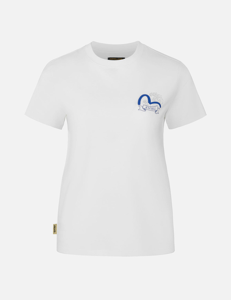 EVISU Nautical Theme Print and Embroidery Boyfriend T-Shirt outlook