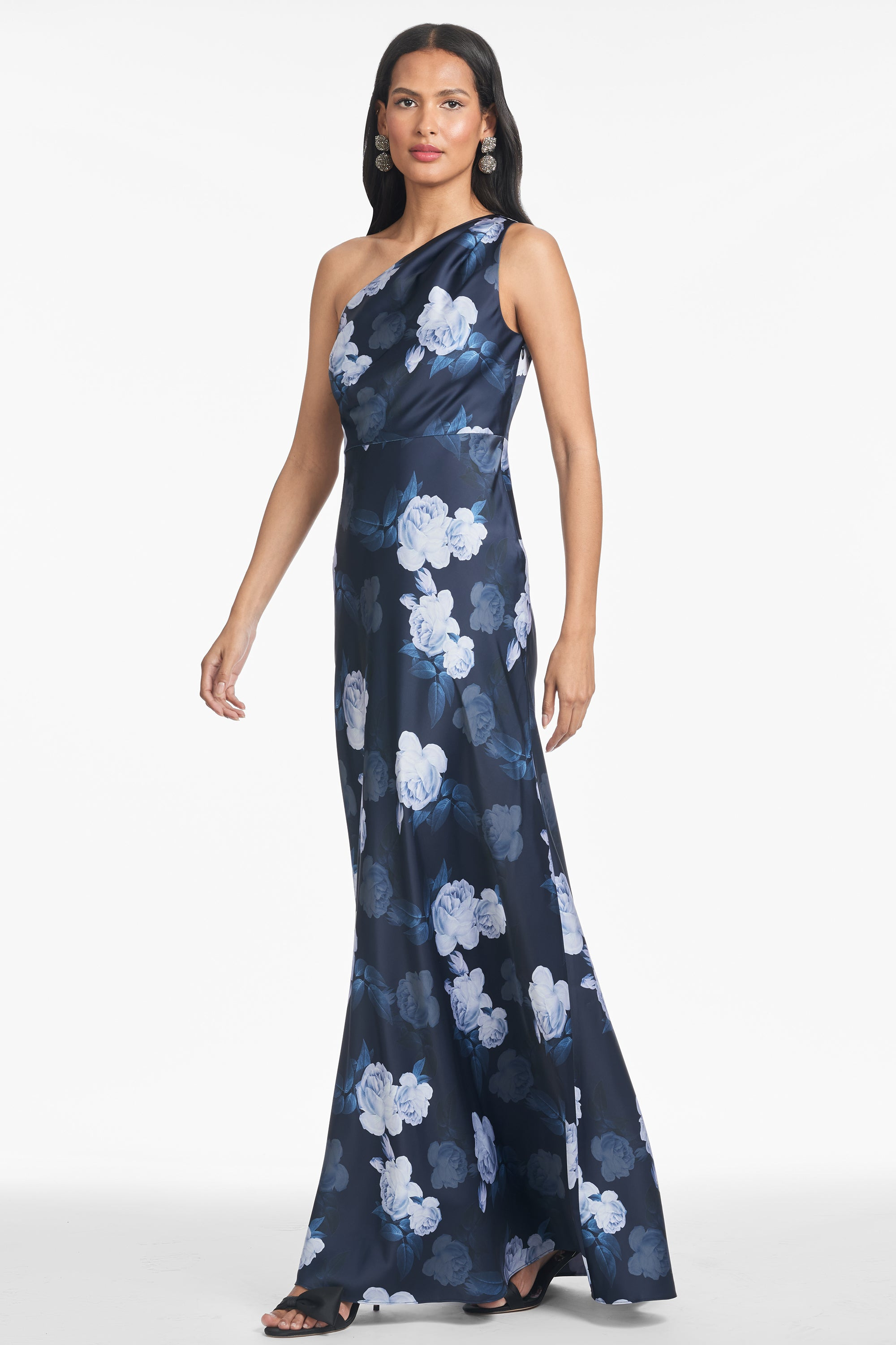 DELPHINE GOWN - MIDNIGHT GLACIAL ROSE - 2